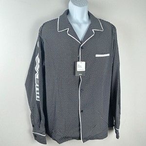 NWT EPTM The Perfect Example Drip Flame Black Polka Dot Shirt Size XL